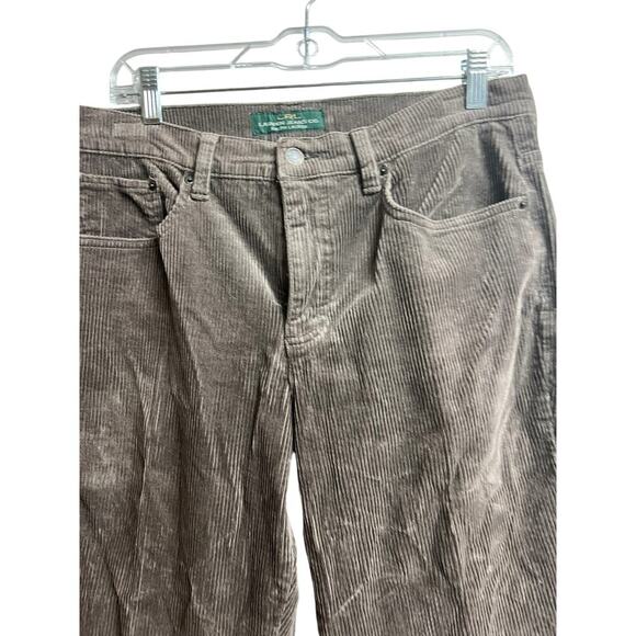 LRL Lauren Jeans Co. Ralph Lauren Classic Bootcut Brown Corduroy Pants Size 12 - Picture 2 of 9